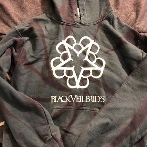 Blue Tie-Dye Black Veil Brides Hoodie